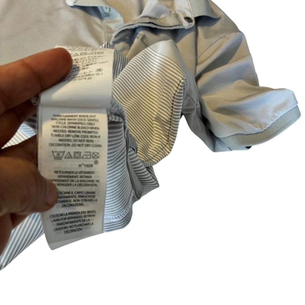 RLX Ralph Lauren Golf Polo Gray‎ Performance Sretch Moisture Wicking XL Golfcore